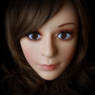 (SH-12) crossdress masquerade cosplay realistic female/girl silicone half face mask/props fixed with string crossdresser doll (SH-12) crossdress masquerade cosplay realistic female/girl silicone half face mask/props fixed with string crossdresser doll